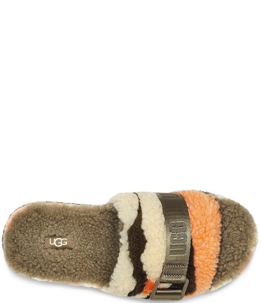 UGG&reg; Fluffita Cali Collage Buckle Faux Shearling Slides