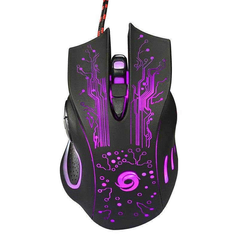 6 Buttons USB Wired Gaming Mouse 3200DPI 6D LED Optical Professional Pro Mouse Gamer Computer Mice for PC Laptop