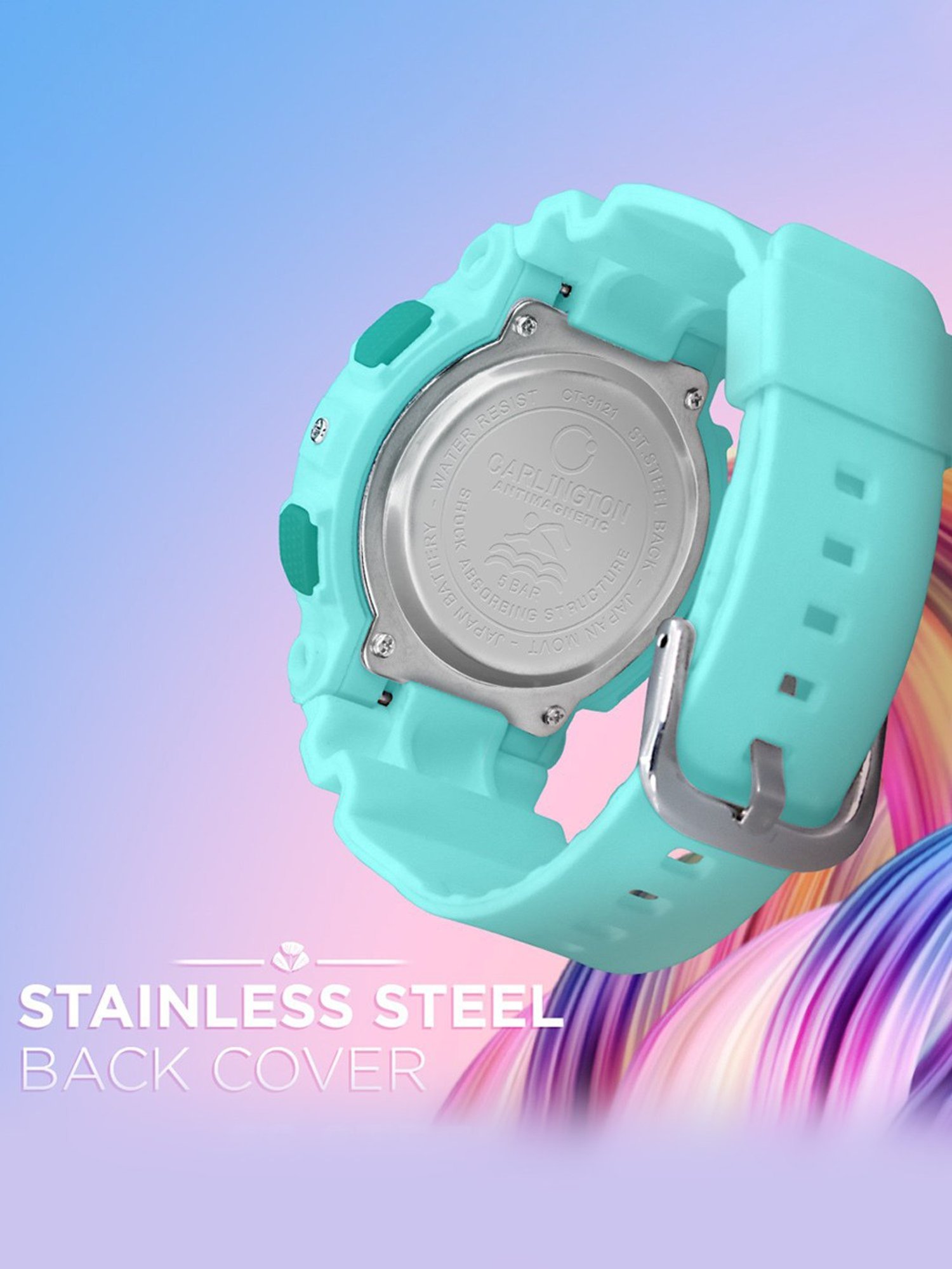 Carlington Junior 9121 Green Unisex Digital Watch