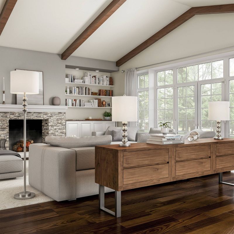 Set of 3 Modern Stacked Balls Table & Floor Lamps