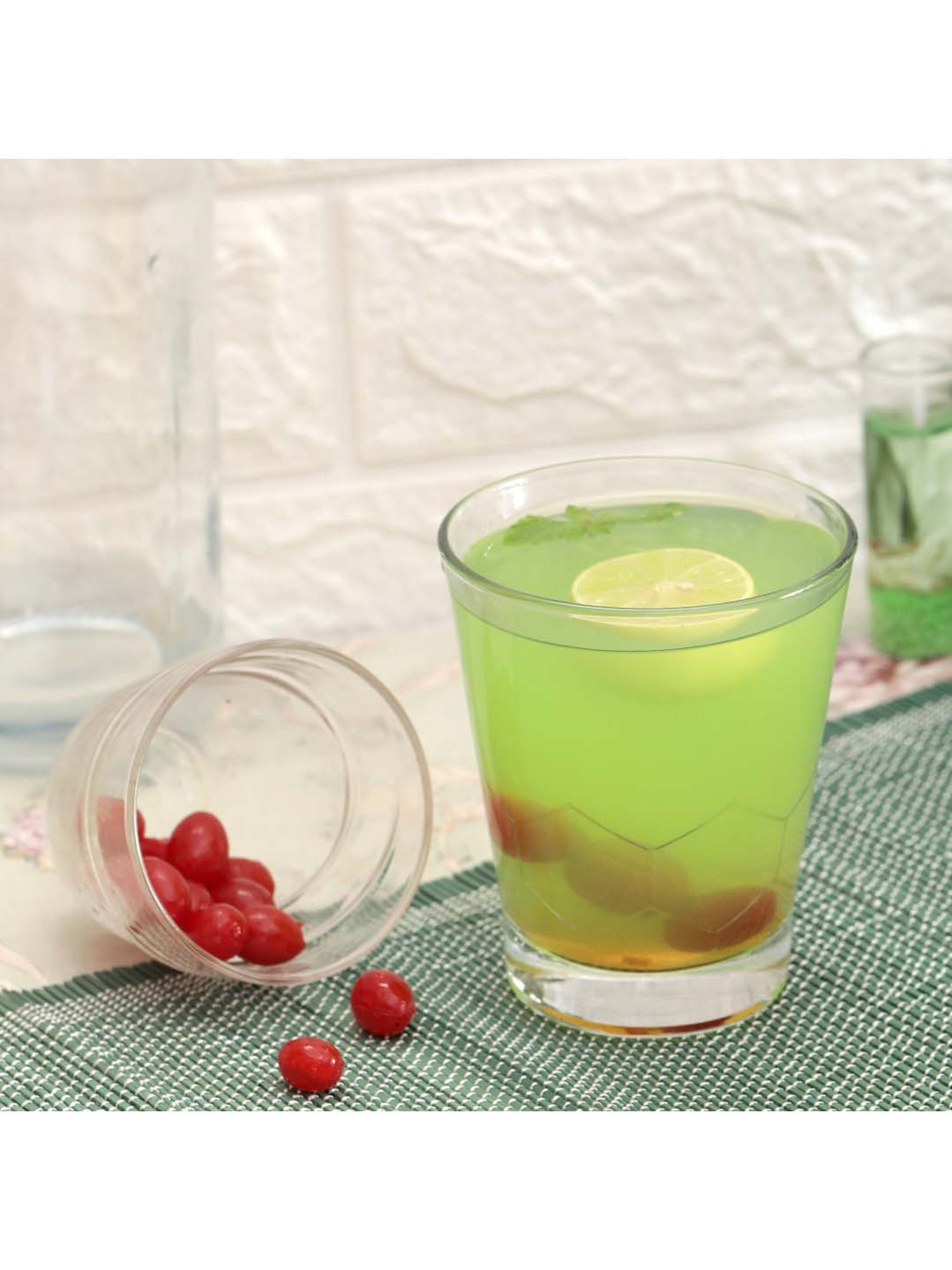 Duralex 'Hexagone' Transparent Glass 24.5 cm Tumbler (0.21 L) - Set of 6