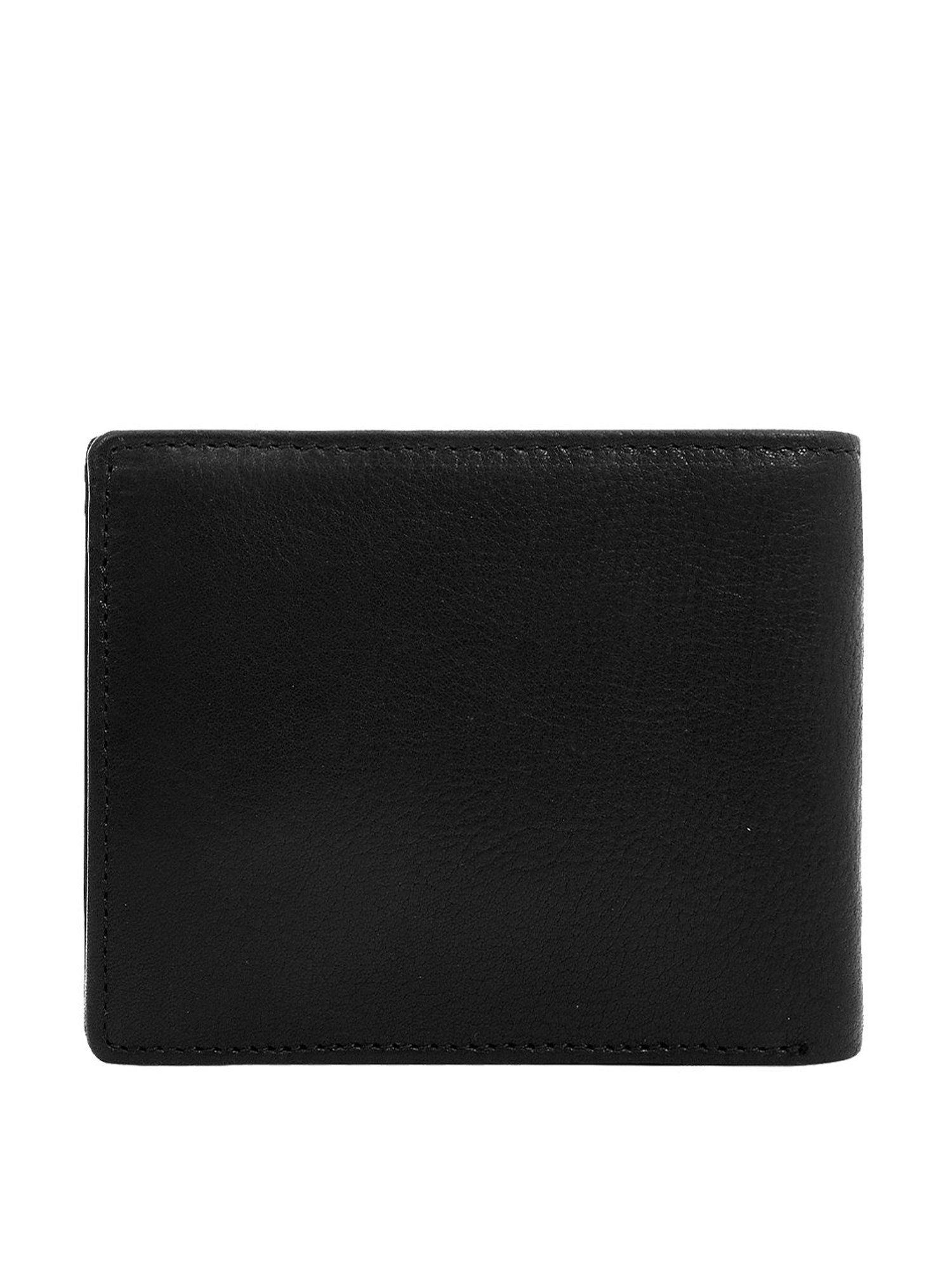 Eske Black Solid Bi-Fold Wallet for Men