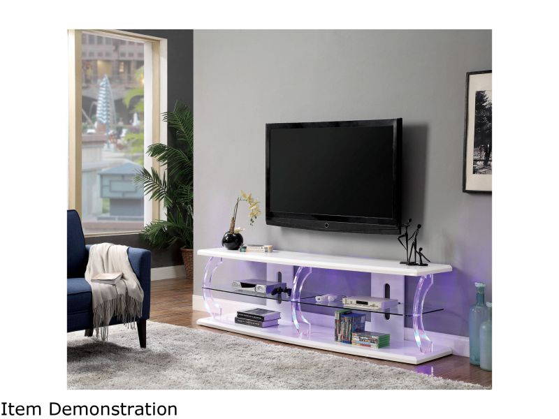 AVF FSL700LUCSW-A 32 - 65" Reflections - Lucerne Curved Pedestal TV Stand