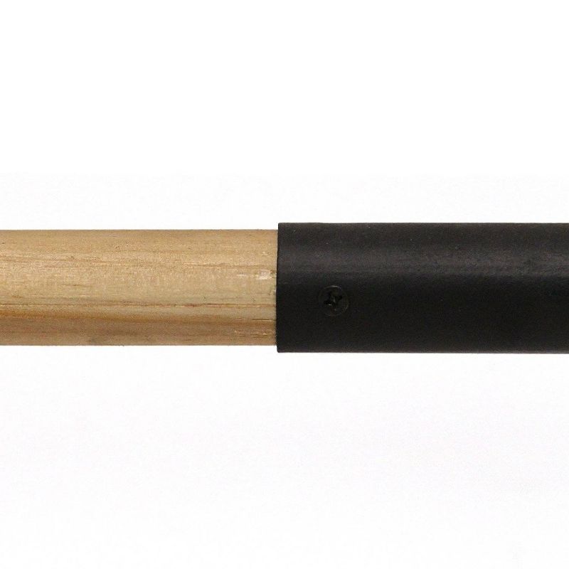 20.50" x 60" Wood and Metal Decorative Ladder Black/Natural - Stratton Home Décor