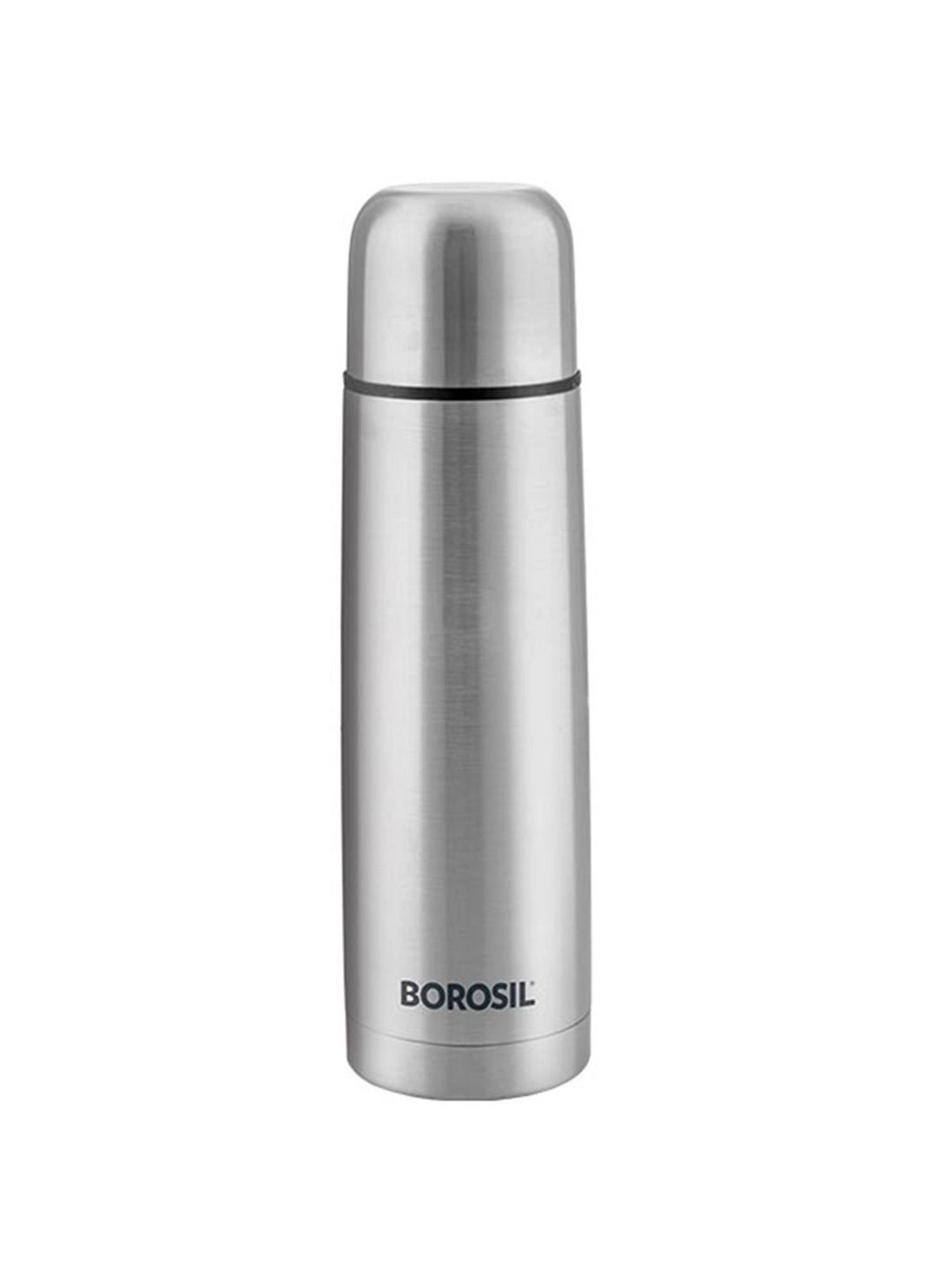 Borosil Silver Thermo Stainless Steel Flask - 500 ml