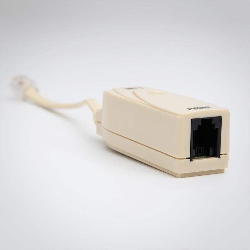 FireFold DSLFILTER Phone Line Dsl Filter, One Device, Male to Female, for Answering Machines, Telephones or Fax Machine