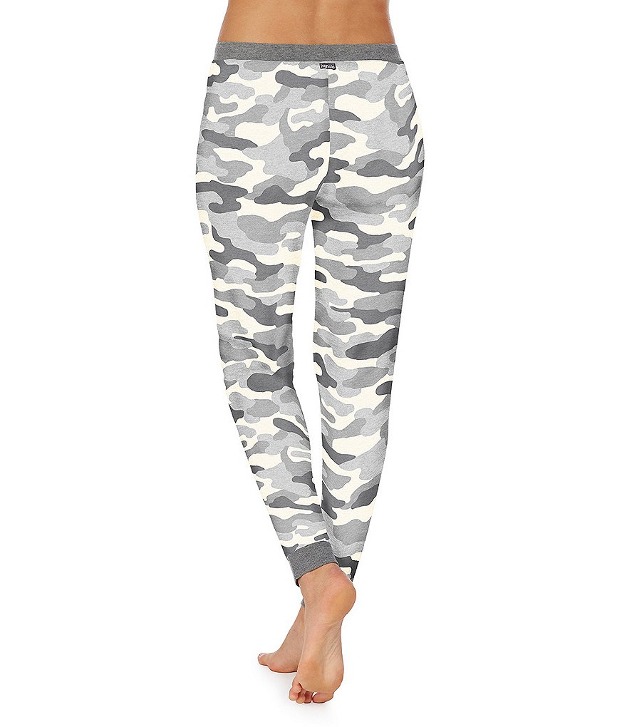 Kensie Camouflaged Print Jersey Knit Coordinating Jogger Pants