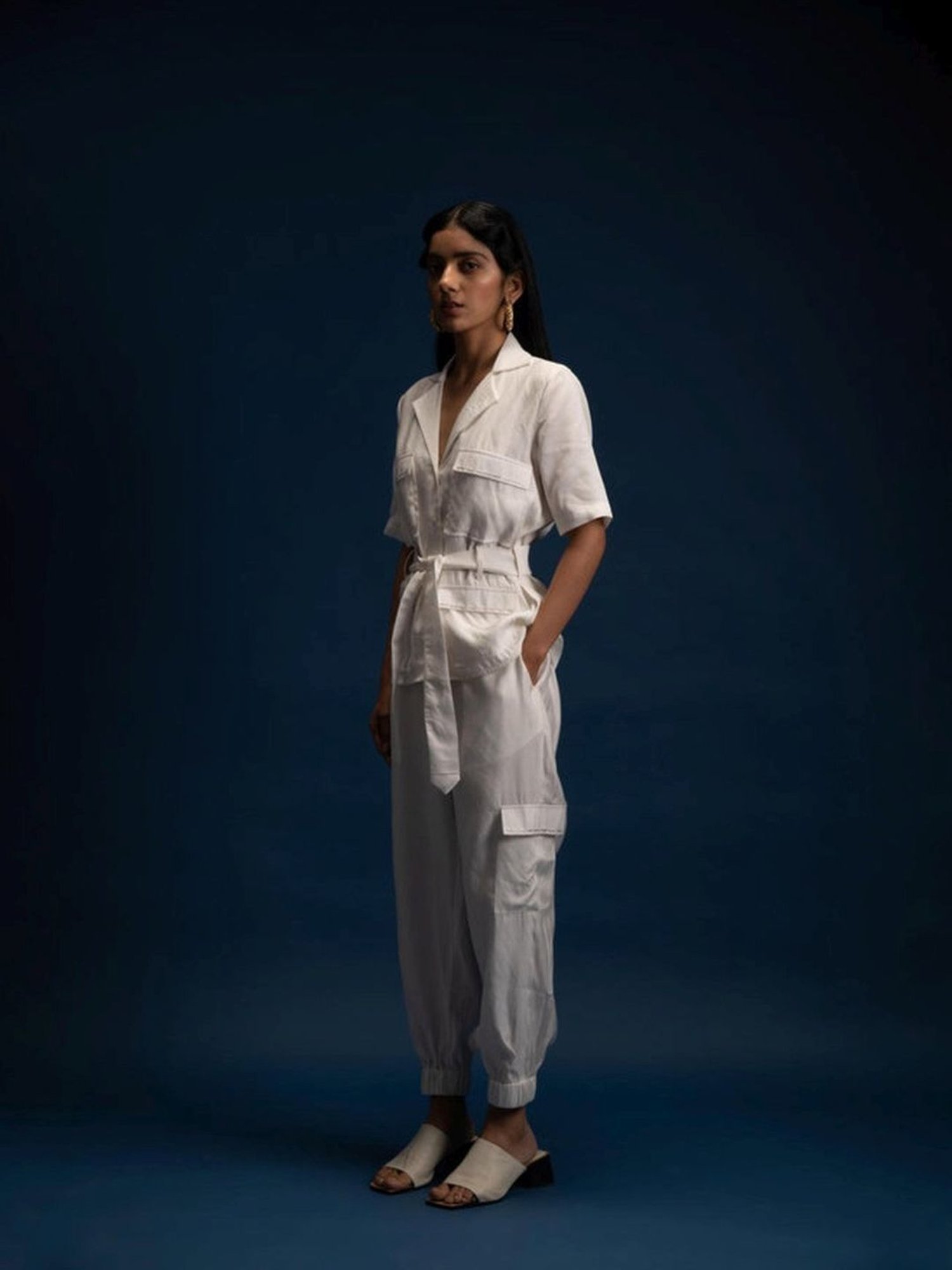 Khajoor Studio White Fragments Morning Safari Pants
