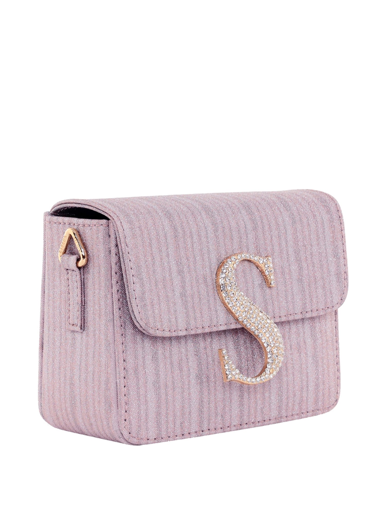 Esbeda Pink Embellished Small Sling Handbag
