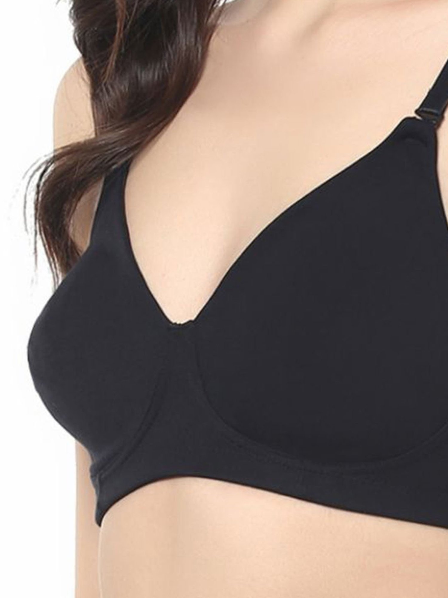 Soie Multicolor Non Wired Non Padded Everyday Bra - (Pack Of 2)