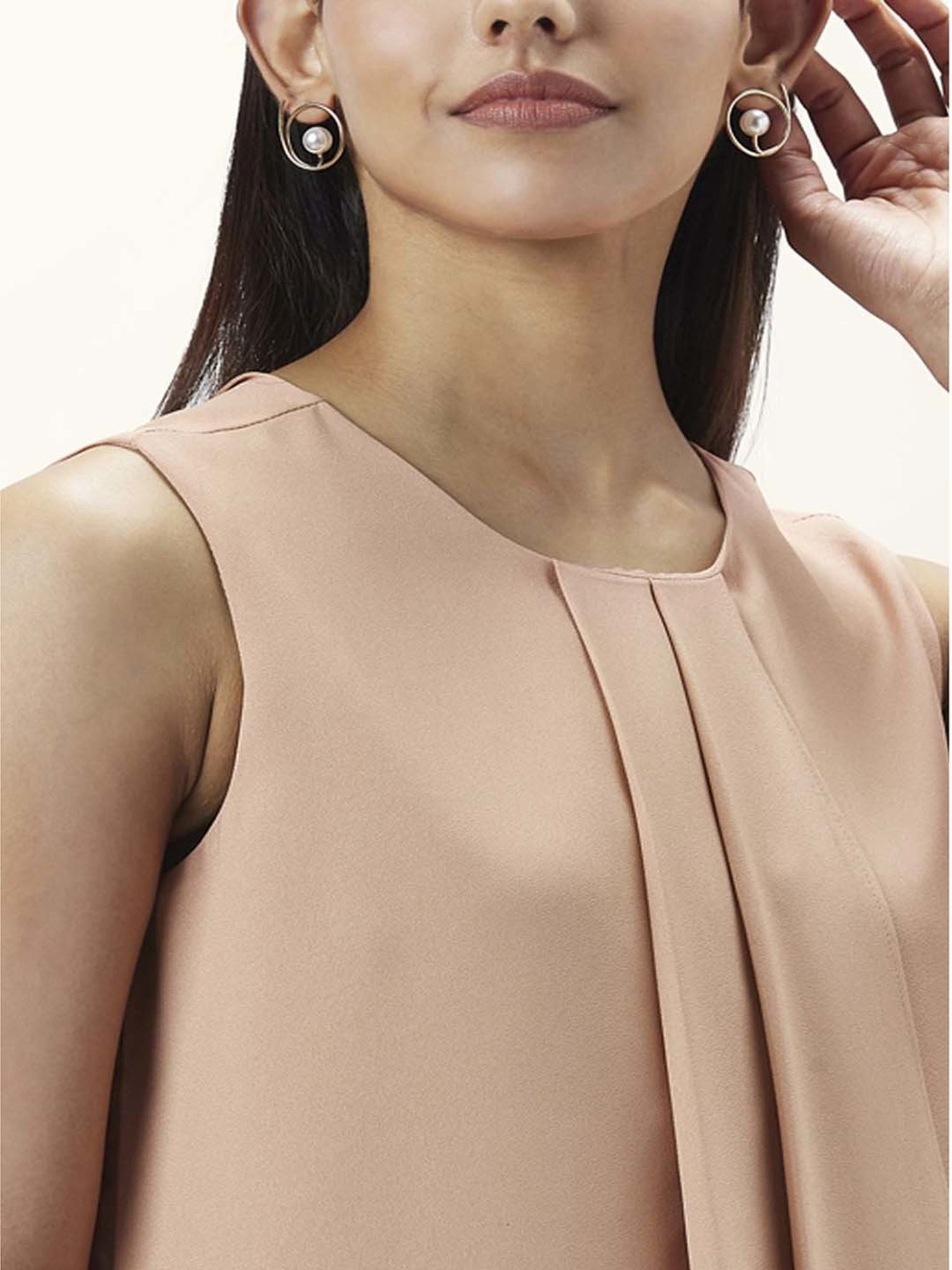 Annabelle by Pantaloons Peach Regular Fit Top