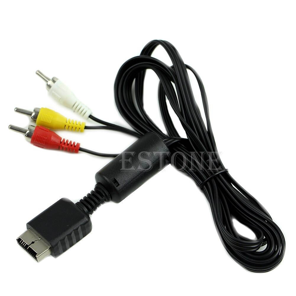 Lejiahong Audio Video AV Cable Cord Wire to 3 RCA for Sony Playstation PS PS2 PS3