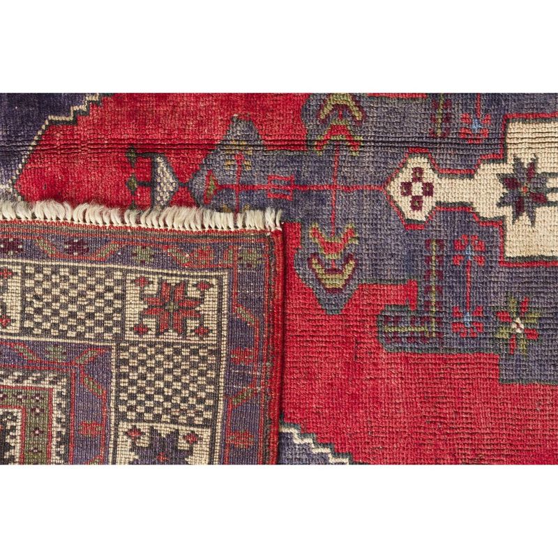4'1"x7'2" Vintage One-of-a-Kind Kasjen Rug Red - Revival Rugs