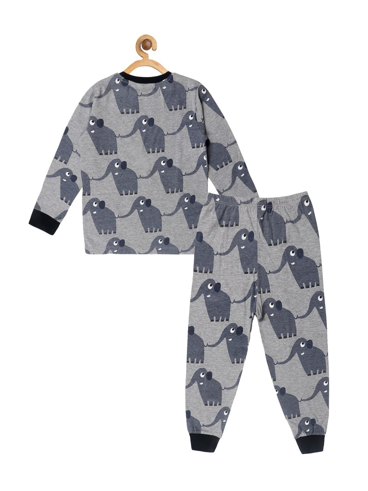 Lazy Shark Boys Grey Printed T-Shirt with Pants