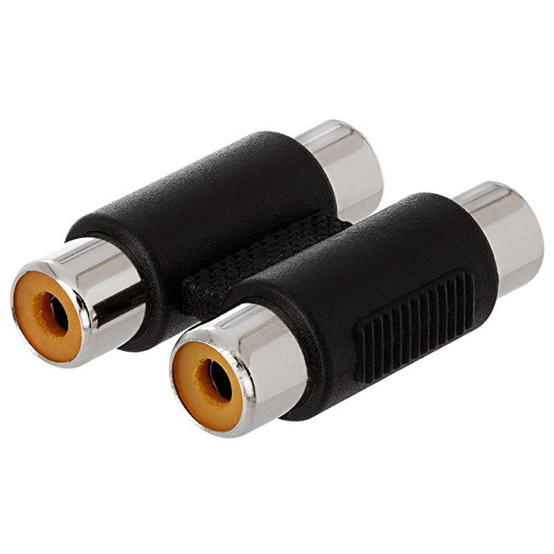 2RCA to 2RCA Jack Coupler Dual Female RCA Joiner Adapter RCA Audio Video Female AV Cable Connector 10 Pack
