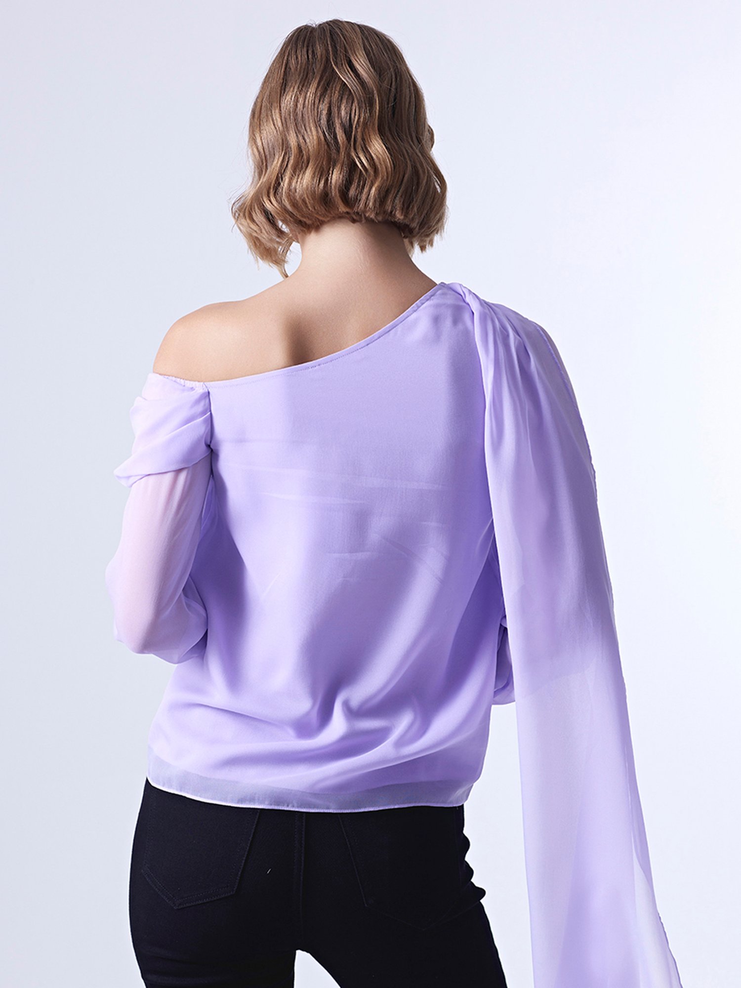 Cover Story Lavender Regular Fit Top