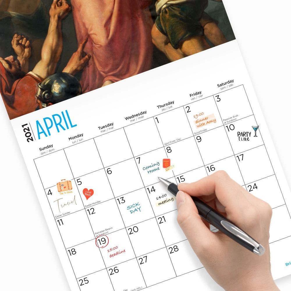 Bright Day Calendars,  Jesus 2021 Wall Calendar 2021