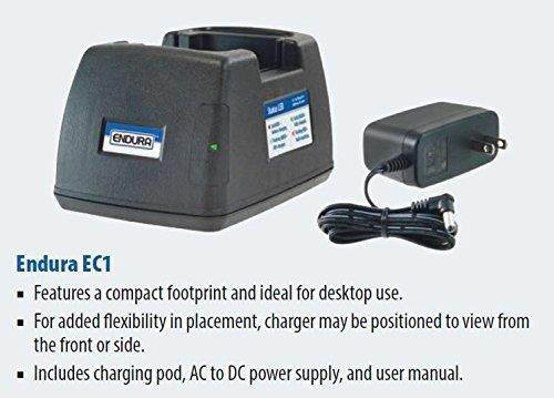 Endura Quad-Chemistry Military Grade Li-Ion/Li-Po/NiCD / NIMH AC Desk Charger for RELM/BK, (Bendix King) Radios, Fits: DPH/GPH / LPA/LPH Models