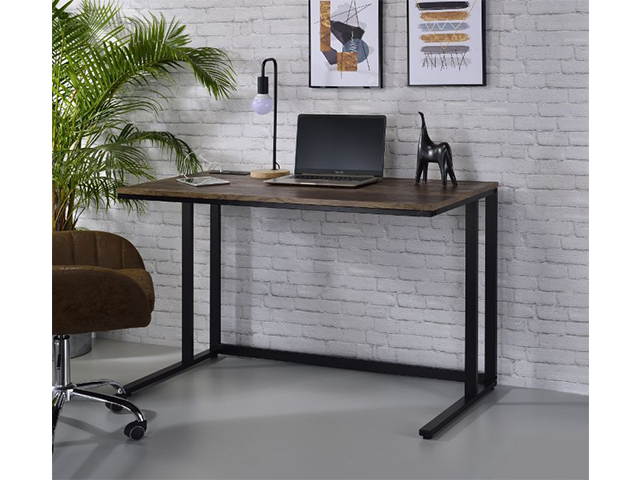 Computer Desk, 47 inch Student Desk Folding, Writing Desk for Home Office, Built-in USB Port Gaming Desk Wood Small Office Table for Teen Working & Crafting, Black,GT125