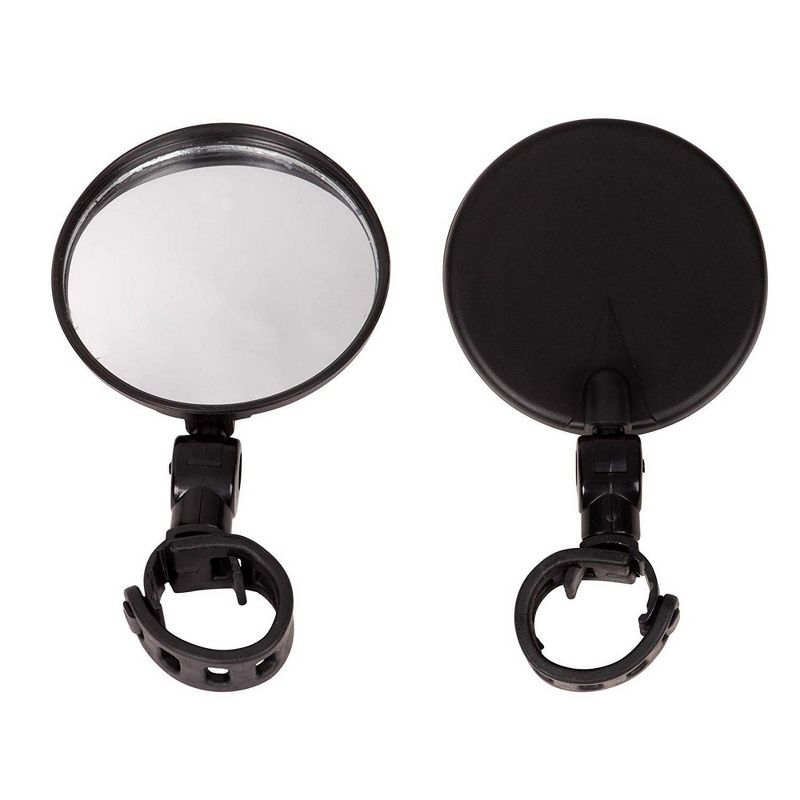 Juvale 4 Pack Bike Mirrors, 360 Degree Rotate Adjustable Handlebar Mounted Rear View Mountain Bicycle Mirrors