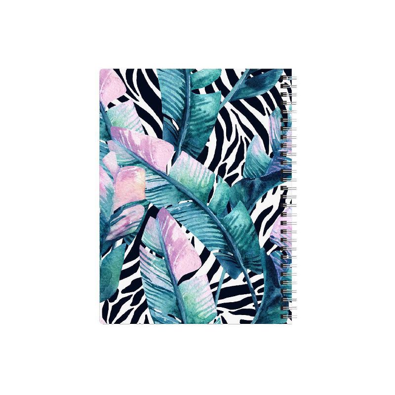 120 sheet 1 Subject Spiral Notebook 7"x5" Exotic Vacation Collection Botanical 100% Tree Free - Geo SweetStainable