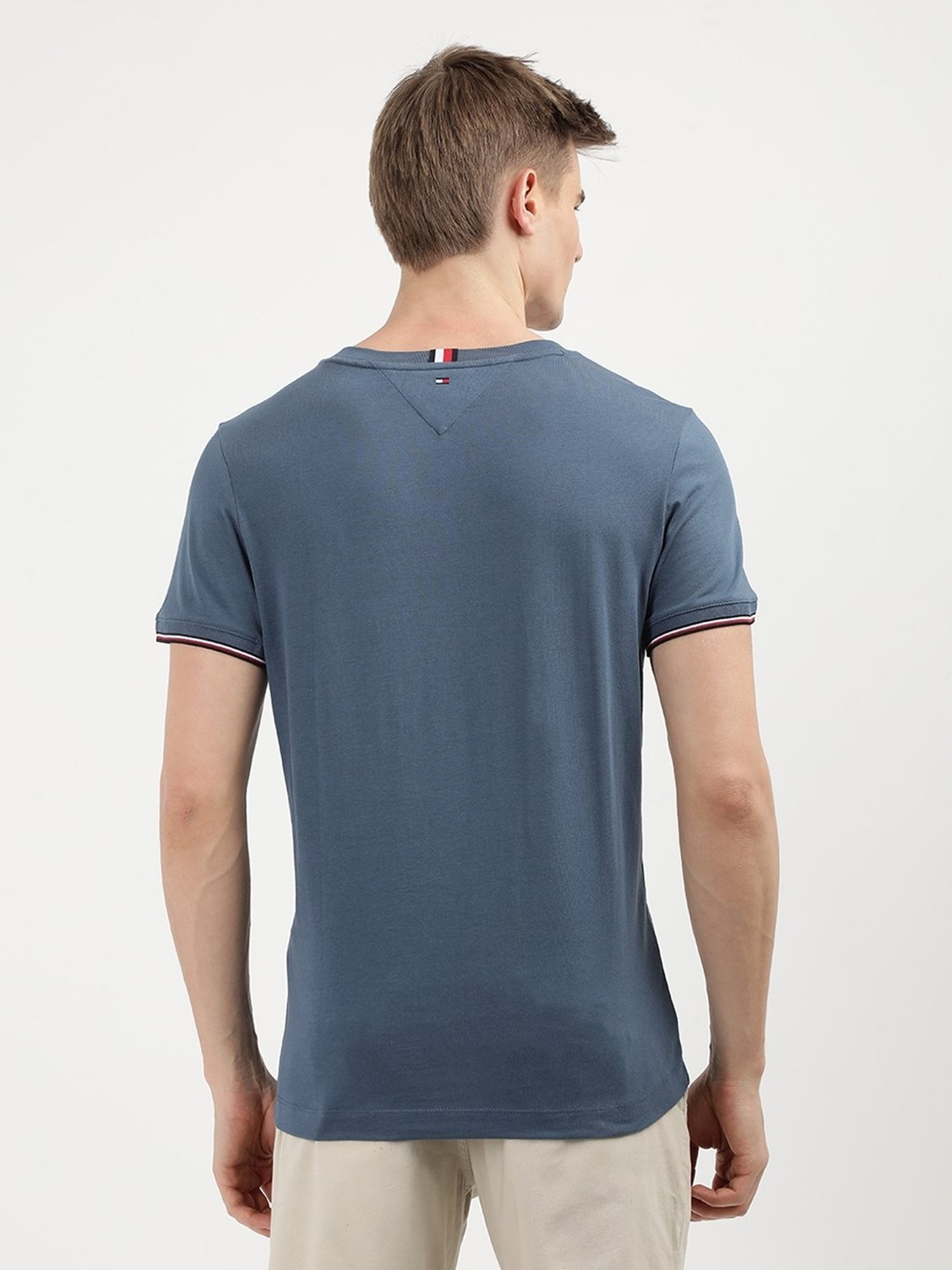 Tommy Hilfiger Aegean Sea Cotton Slim Fit Graphic T-Shirt