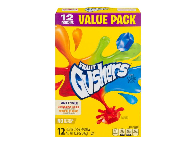Fruit Gushers Fruit Flavored Snacks Value Pack -0.75oz
