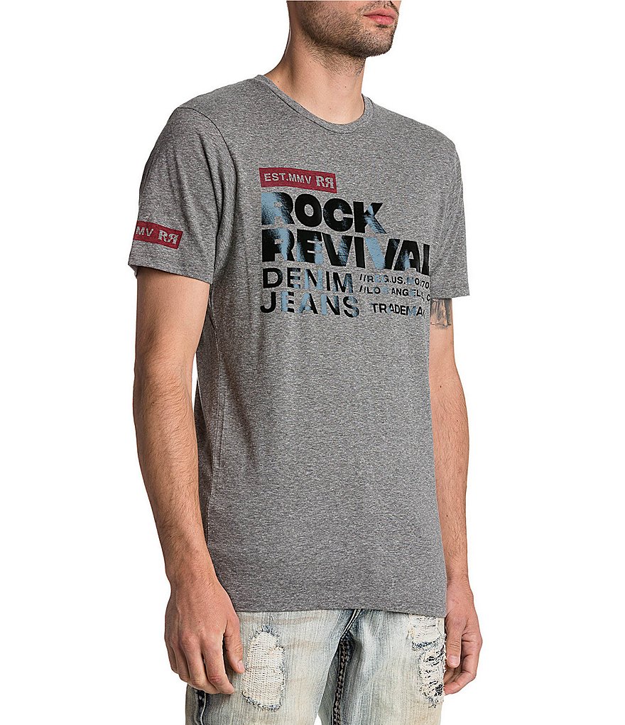 Rock Revival Short-Sleeve Rock Revival Lettering Graphic Tee