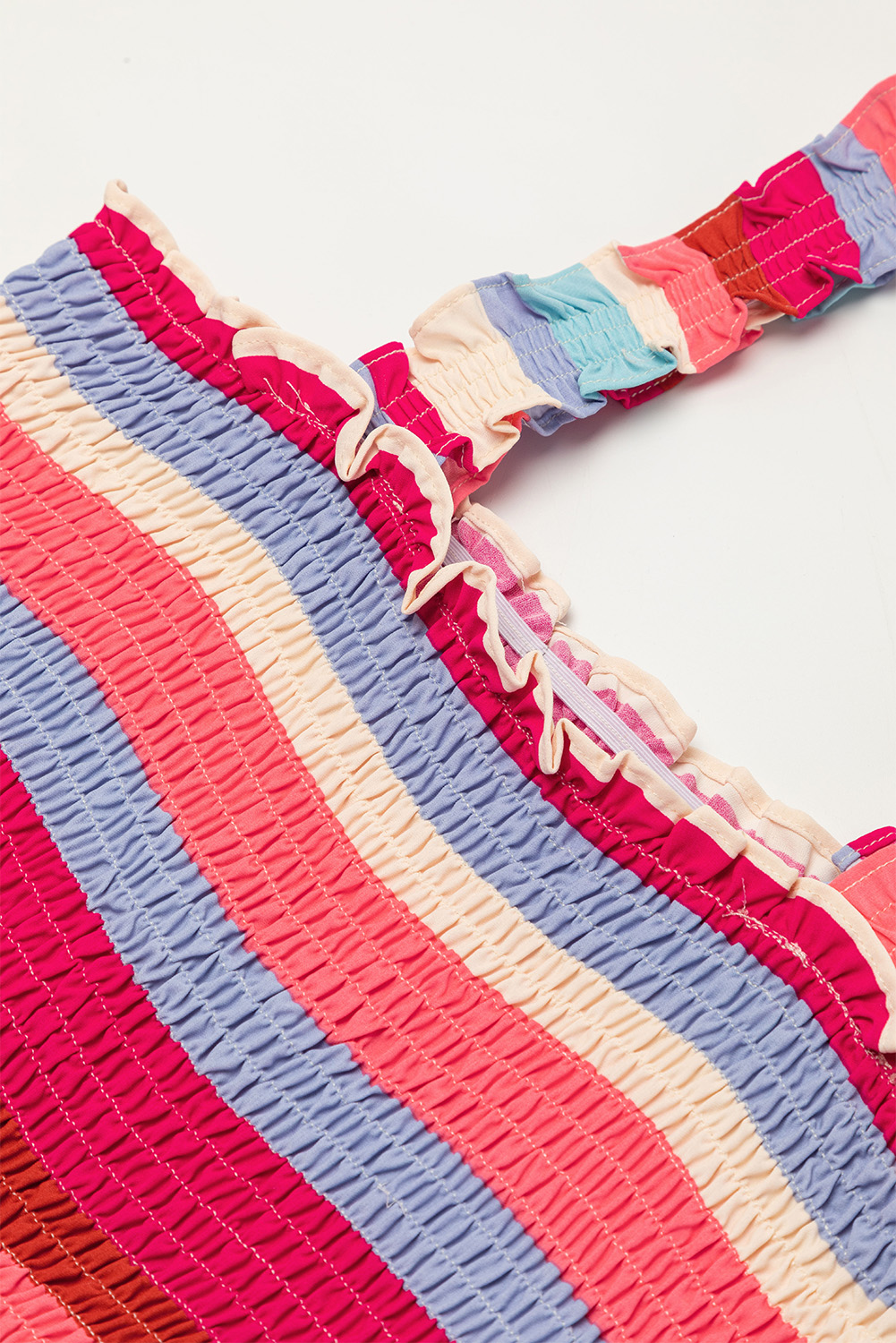 Multicolor Boho Floral Collared Long Sleeve Dress