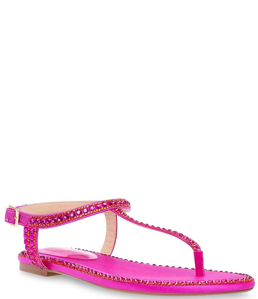 Blue by Betsey Johnson Diane Rhinestone Thong Sandals