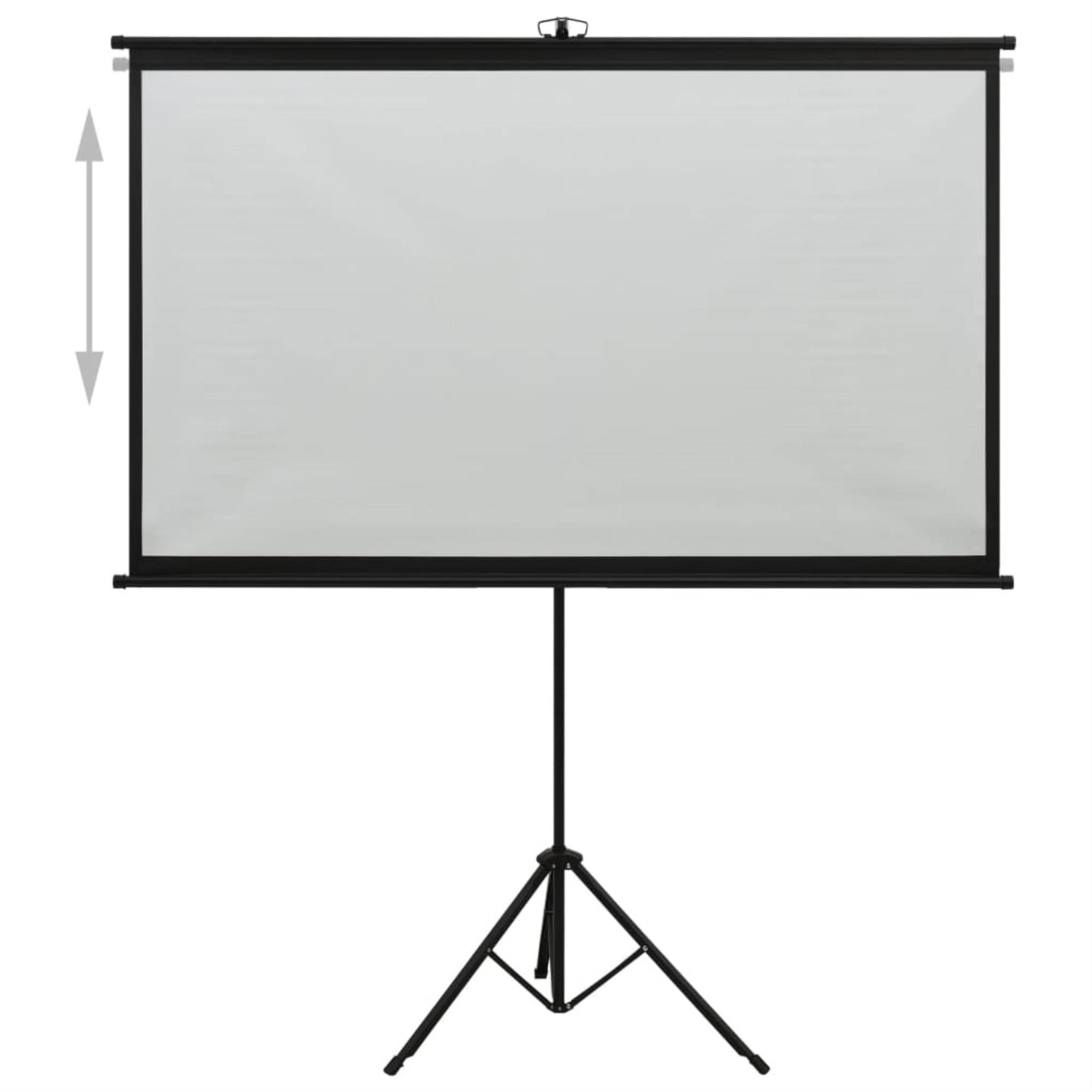 vidaXL Projection Screen with Tripod 60" 16:9 Home Theater Screen Presentation