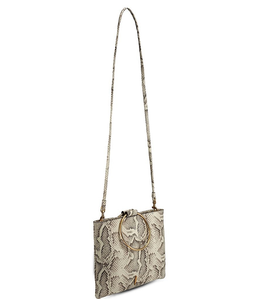 Thacker Le Pouch Snake Ring Handles Crossbody Bag