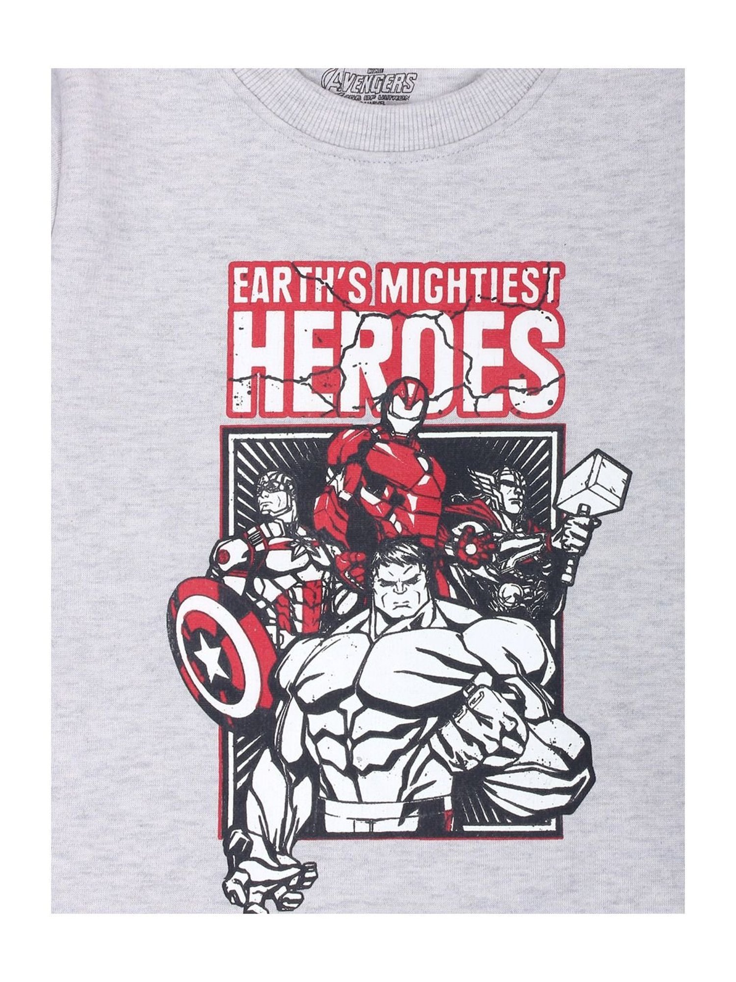 Proteens Kids Grey Cotton Printed Sweatshirt