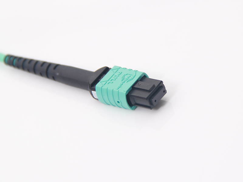 MPO-MPO Patch Cord, OM3 Multimode Fiber, 8-core Fiber for QSFP+Transceivers Application, 3-meter(10ft)