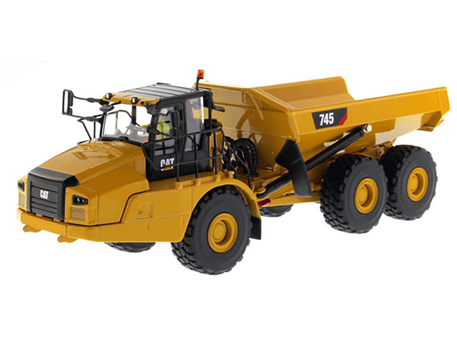CAT Caterpillar 745 Articulated Dump Truck with Removable Operator "High Line" Series 1/50 Diecast Model by Diecast Masters