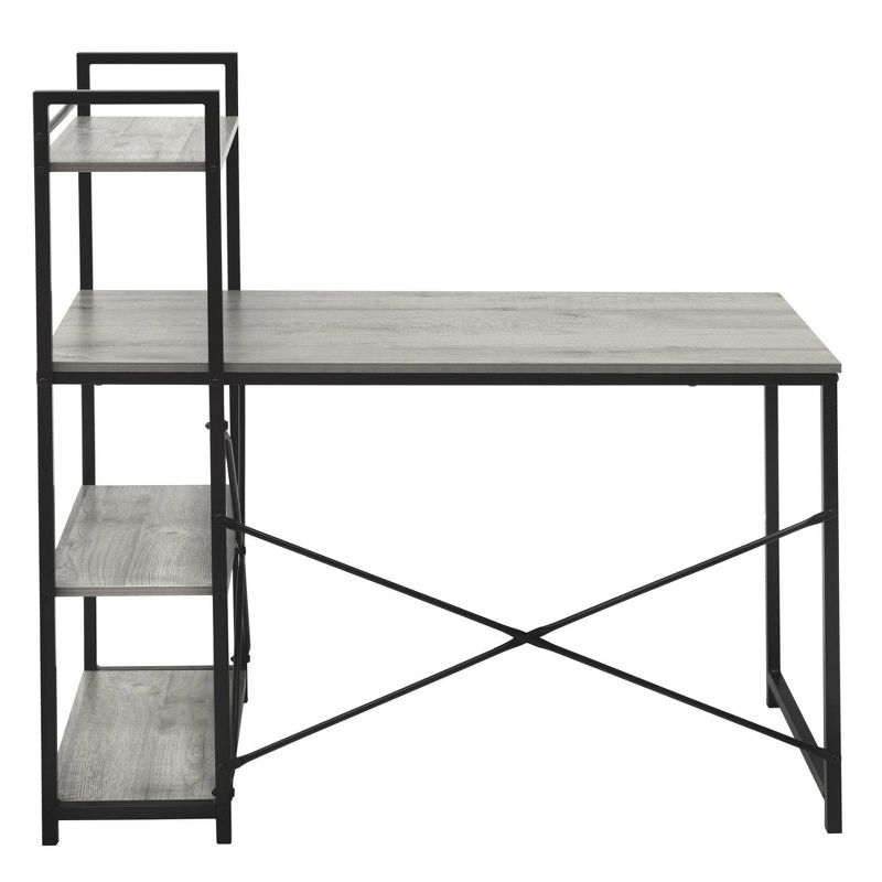 Niche Soho Desk with Bookcase Weathered Gray - Niche