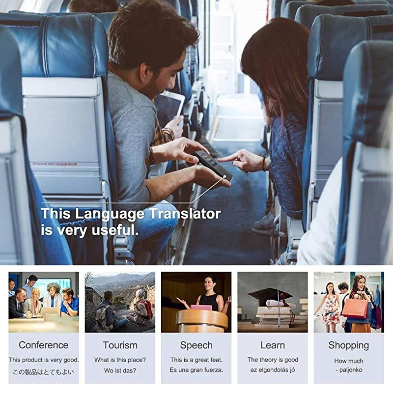 Translator Device Offline Translator Device Two Way Instant Voice Translator Support 106 s with Camera Translation for Travelling Abroad Learning Shopping Business Chat