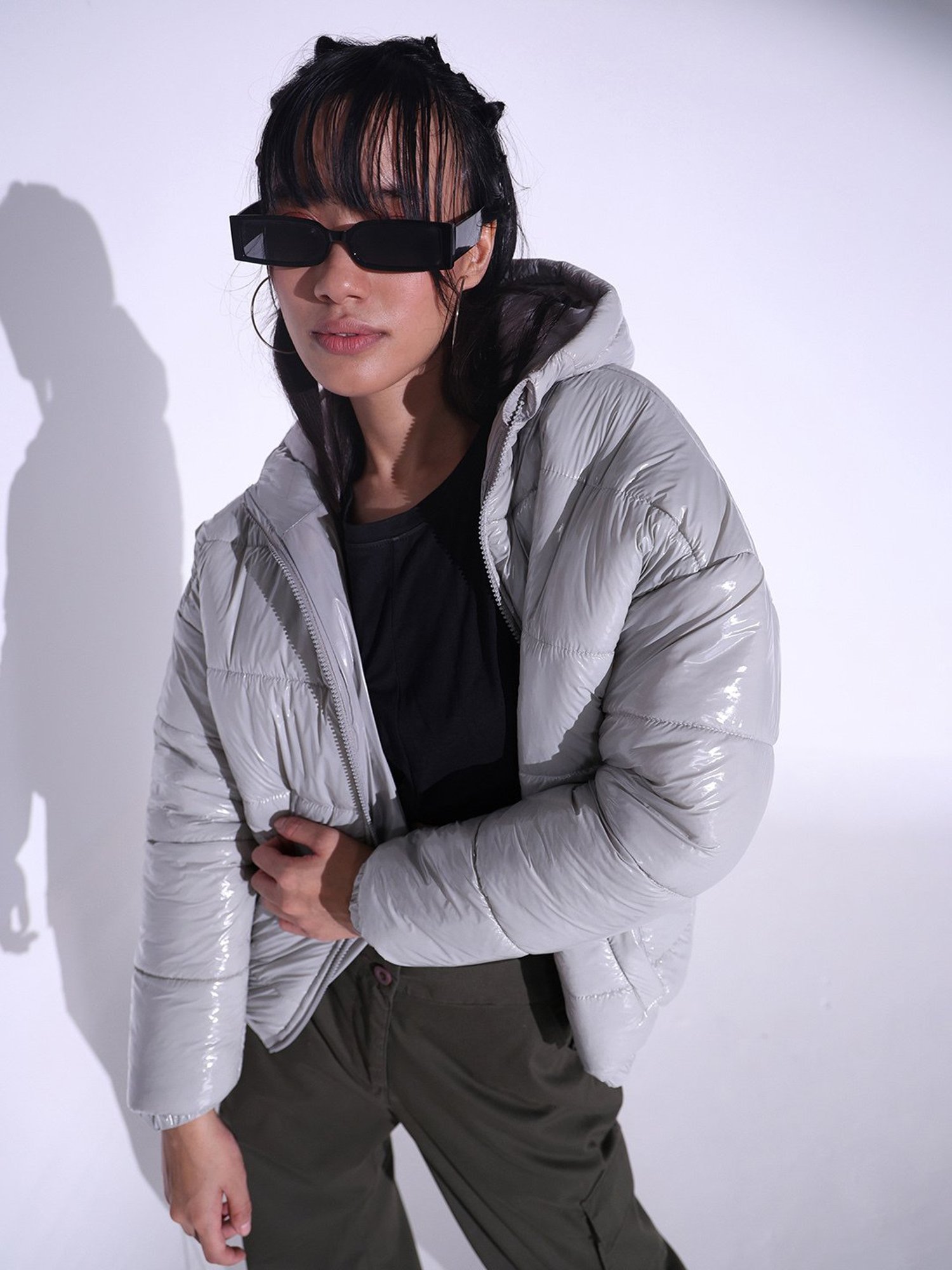 Hubberholme Grey Relaxed Fit Puffer Jacket