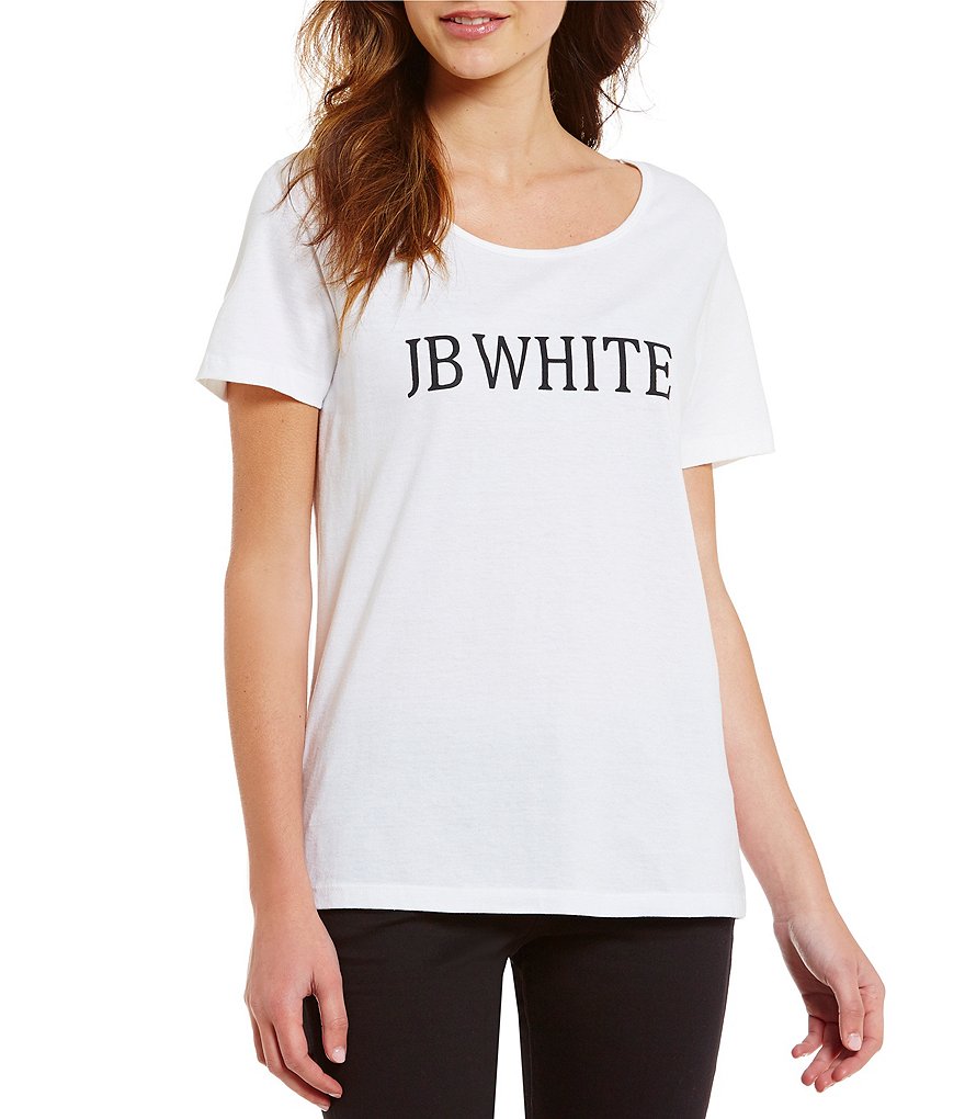 Heritage J.B. White Logo Scoop Neck Short Sleeve Tee