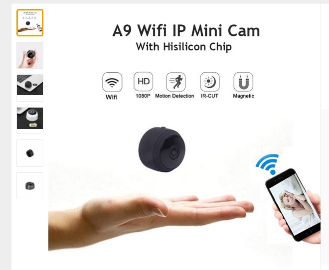 Wifi Mini Camera Full HD 1080P IR Night Vision DVR Wireless IP P2P Micro Camera Motion Sensor Small WIFI H.264 Cam Video Recorder support Android/iOS
