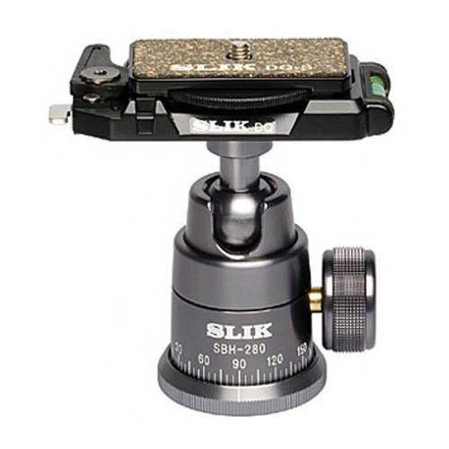 Slik SBH-280 DQ Ball Head with Quick Release, Maximum Load 8 Lbs - Black #618322