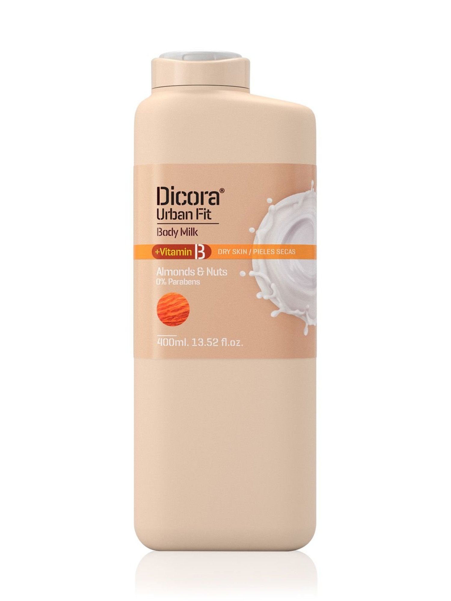 Dicora Urban Fit Body Milk Vitamin B Almonds & Nuts - 400 ml