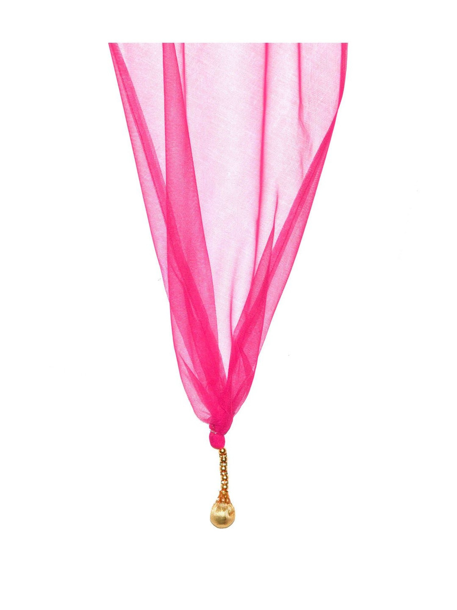 A.T.U.N. Fuchsia & Black Embroidered Lehenga with Blouse & Dupatta