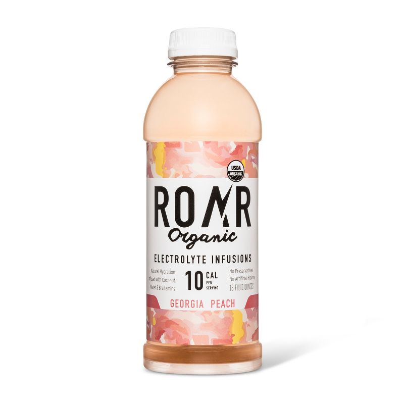 Roar Organic Georgia Peach Electrolyte Infusions - 18 fl oz