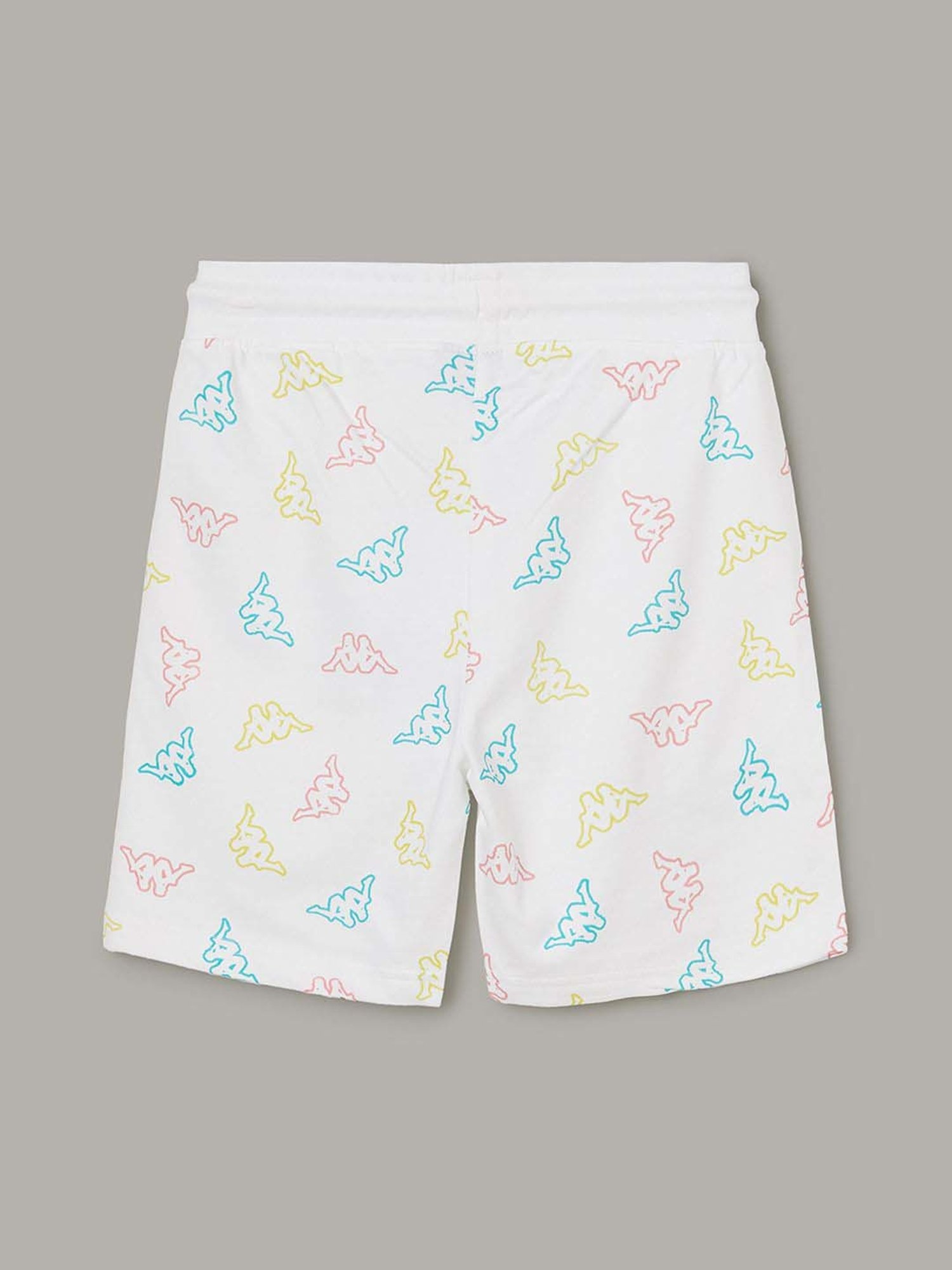 KAPPA Kids White Cotton Printed Short