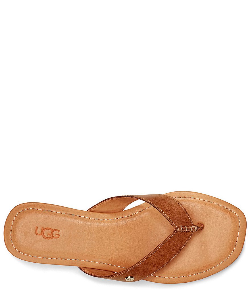 UGG&reg; Tuolumne Leather Flip Flops