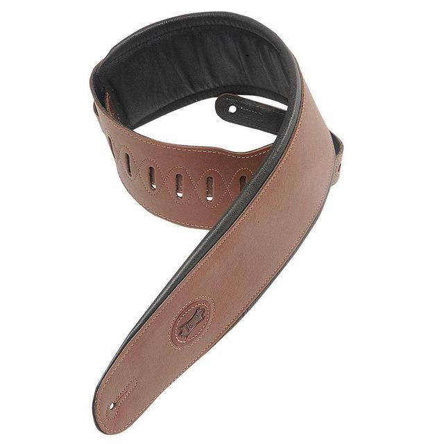 Format Standard 4.5" Wide Garment Leather Bass Guitar Strap, Brown #MSS2-4-BRN