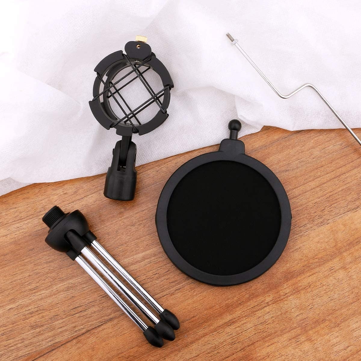 Desktop Microphone Stand, Desk Mic Stand with Shock Mount