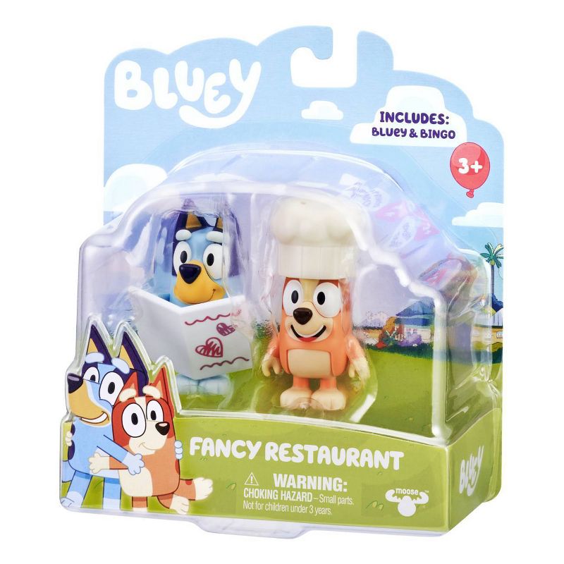 Bluey Fancy Restaurant Figures - 2pk