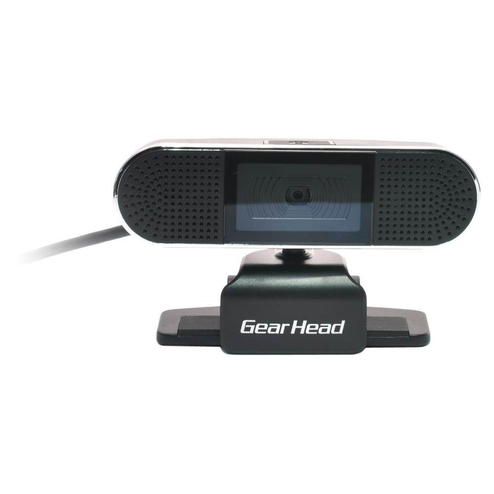 Gear Head WC8500HD Webcam - 2 Megapixel - Black, Silver - USB 2.0 - 8 Megapixel Interpolated - 1920 x 1080 Video - Auto-focus - Widescreen - Microphone